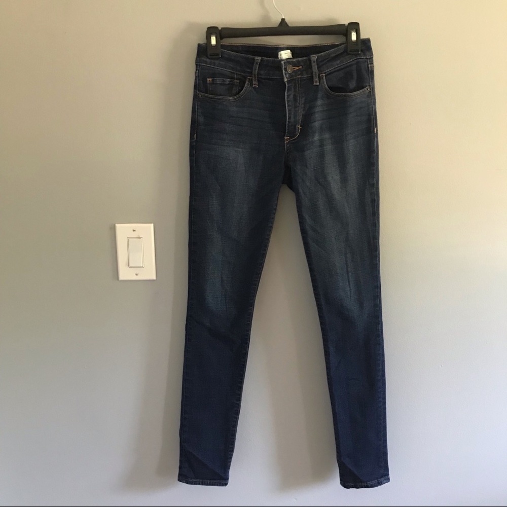 Abercrombie Mid-Rise Skinny Jeans 4R Dark Wash